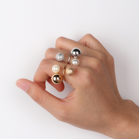 Copper Adjustable Coctail Statement Ring - Picture 4 of 6